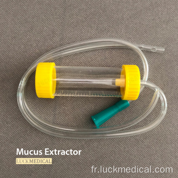 Extracteur de mucus en plastique jetable avec filtre